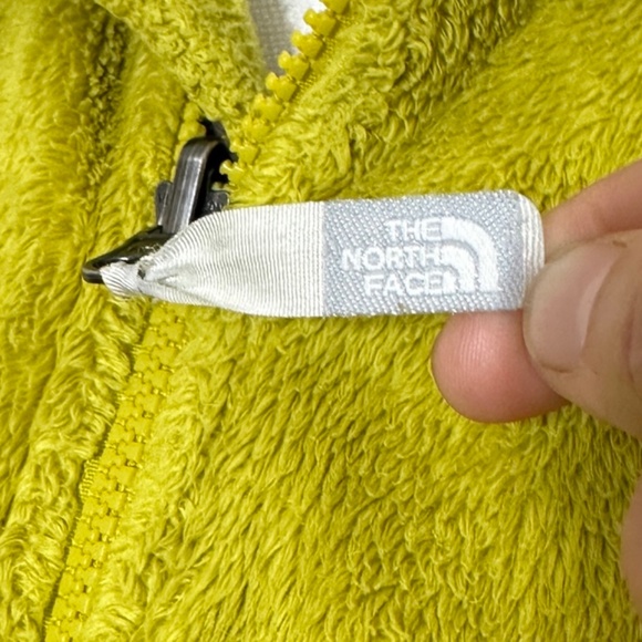 The North Face || Women’s Osito Full Zip Fleece Jacket Lime Green size M - Picture 5 of 13